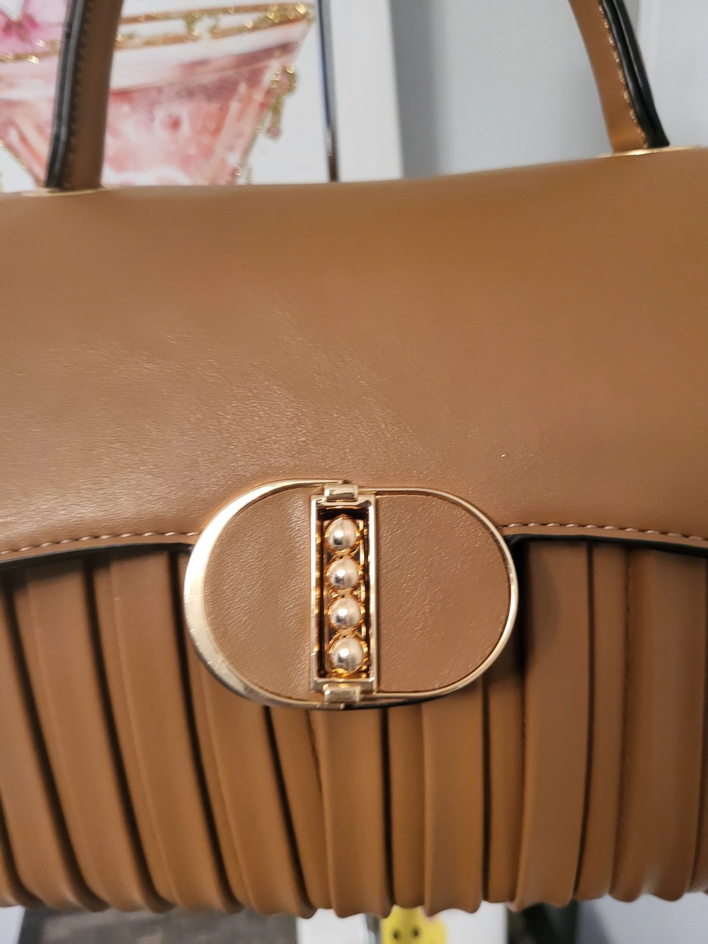 Top-Handle Satchel - Unbranded - 12" W X 7.75"L X 5" D Un Branded Dusty - Picture 14 of 15